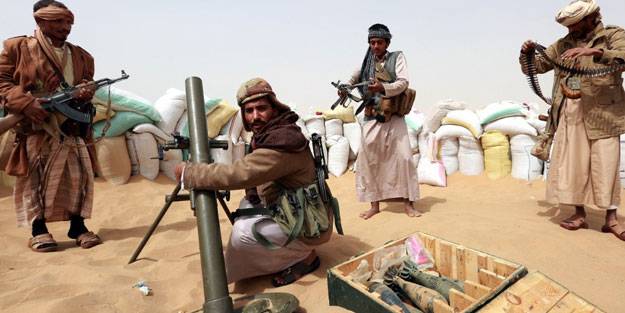 Yemen'de bir günde onlarca Husi militanı öldürüldü