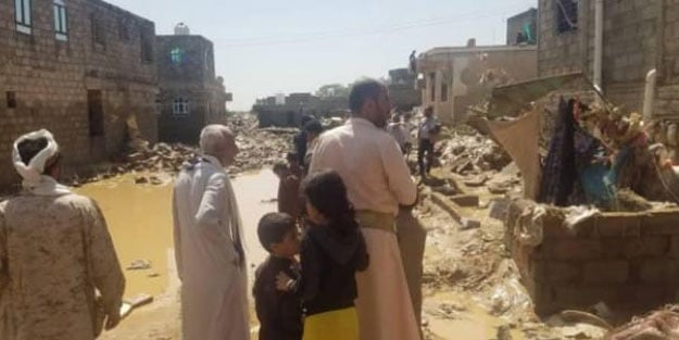 Yemen'de sel nedeniyle 7 kişi öldü
