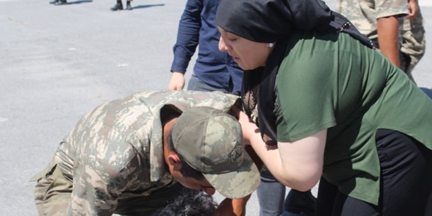 Yemin töreninde duygulandıran anlar: 