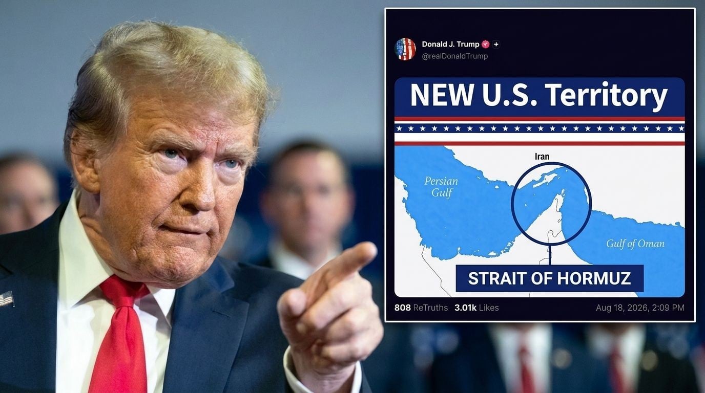 ‘Yeni ABD toprağı’ deyip harita paylaştı: Eşkıya Trump’ın Hürmüz hezeyanı