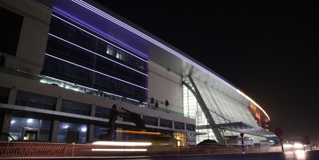 Yeni Ankara Hızlı Tren Garı ışıklandırıldı