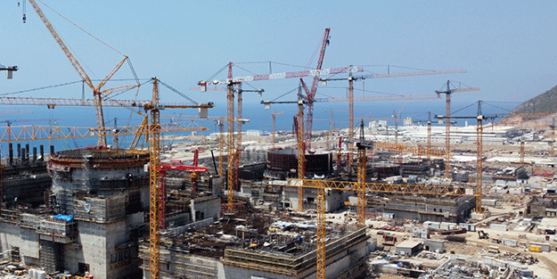 Yeni görüntüler geldi Akkuyu Nükleer Santrali'nde son viraj