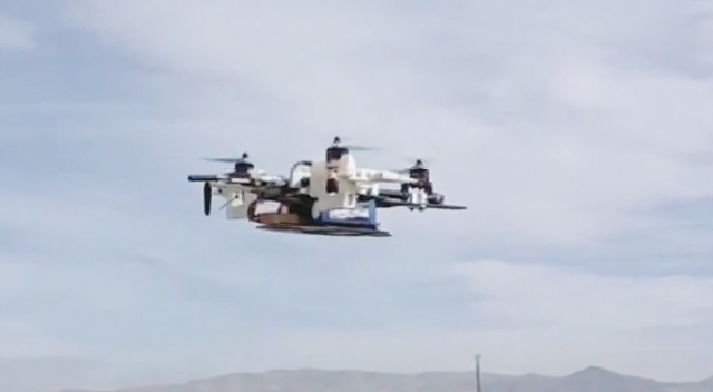 Yeni İHA hassas taşıma yapacak dar alana girecek