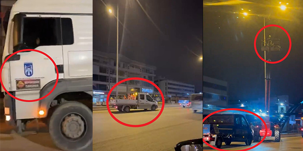 Yeni skandal görüntüler ortaya çıktı! CHP’li Yavaş Turgut Altınok’un afişlerini indirtmeye devam ediyor