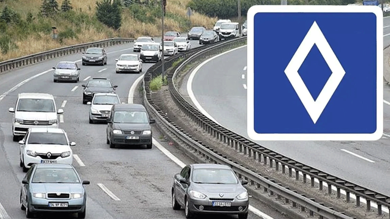 Yeni trafik işareti çıktı: Beyaz Elmas! Bakın anlamı ne?