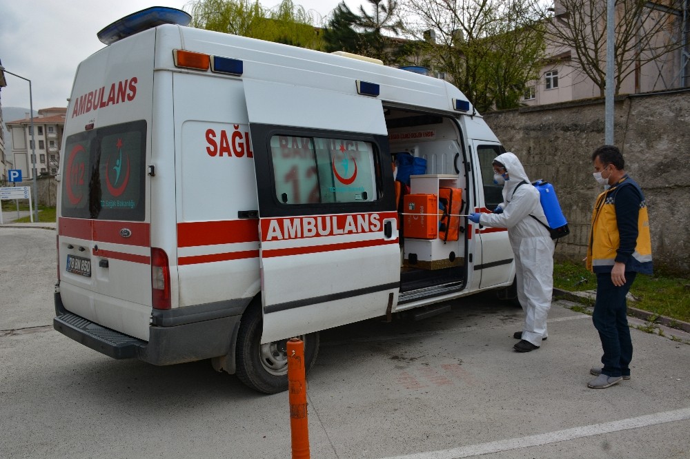 Yenice Devlet Hastanesi dezenfekte edildi 