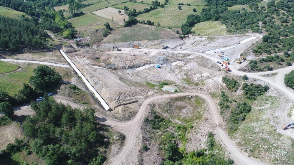 Yenice Kovancı Barajında çalışmalar devam ediyor 