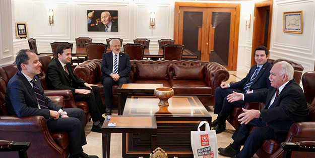 Yeniden Refah'ın ittifak kararından sonra dikkat çeken buluşma! Doğu Perinçek ve Fatih Erbakan bir araya geldi