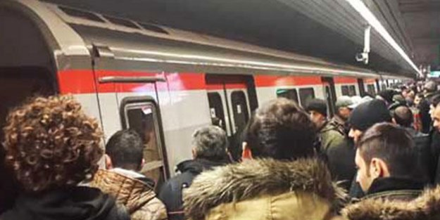 İstanbul'da metro arızası