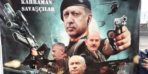 Yenikapı'ya damga vuran pankart!