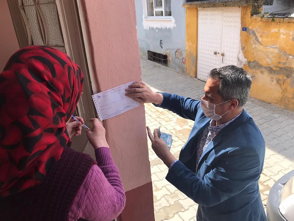 Yenipazar’da yardım ödemeleri evde yapılmaya başladı 