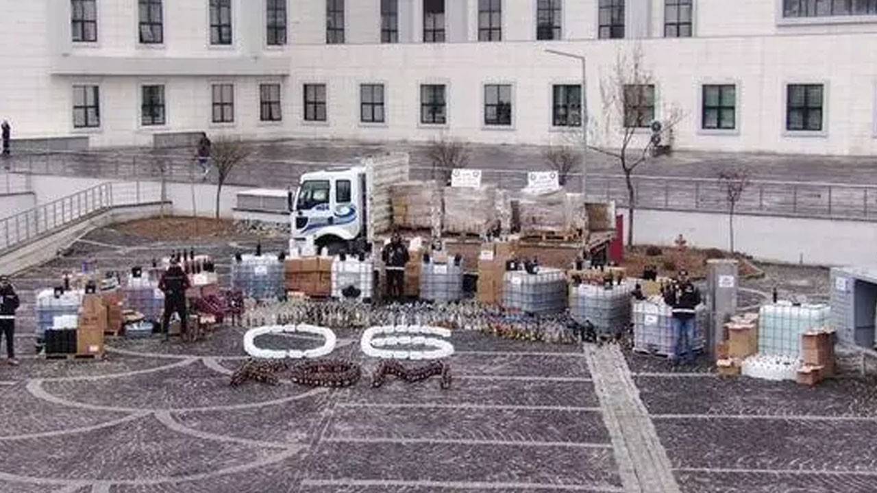 Yer Ankara: Dev operasyon, tam 40 milyon liralık sahte içki ele geçirildi