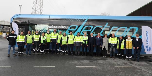 Yerli elektrikli otobüs İstanbul'da testlere başladı