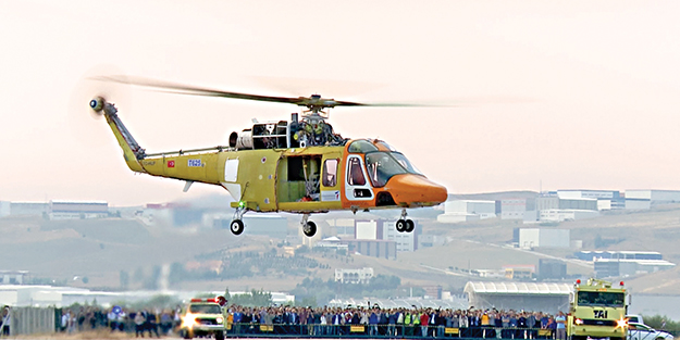 Yerli helikopter uçuşa geçti