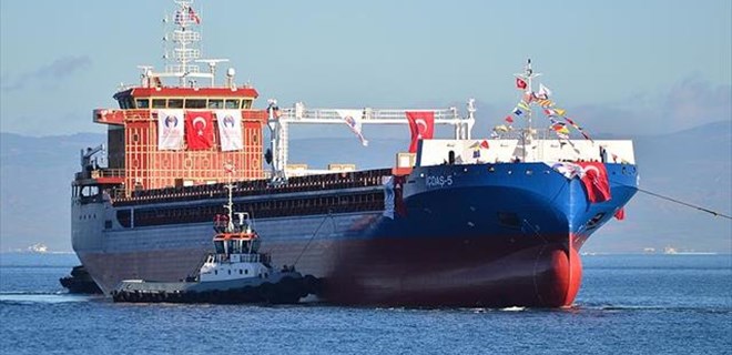 Tamamen yerli üretim! Dev gemi göreve başladı