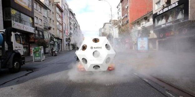 Yerli 'koronavirüs savaşçısı' İstanbul sokaklarında!