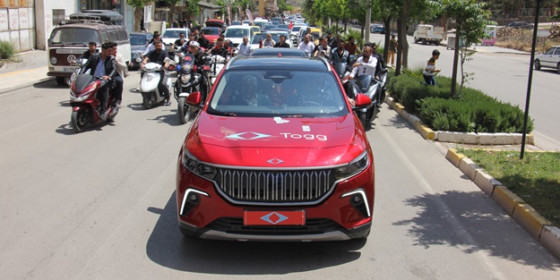 Yerli otomobili Togg Kilis'te görücüye çıktı