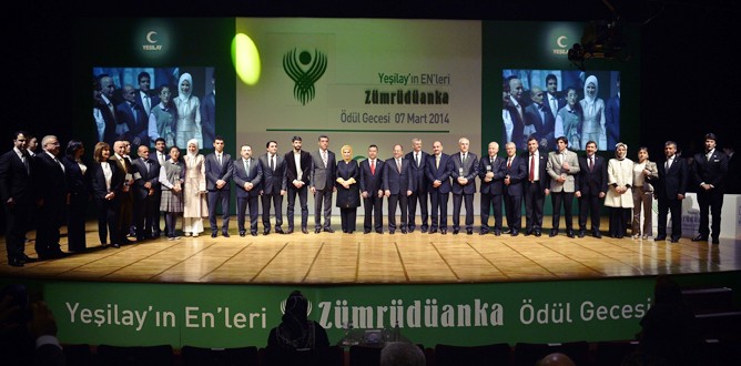 Yeşilay ödülleri sahiplerini buldu