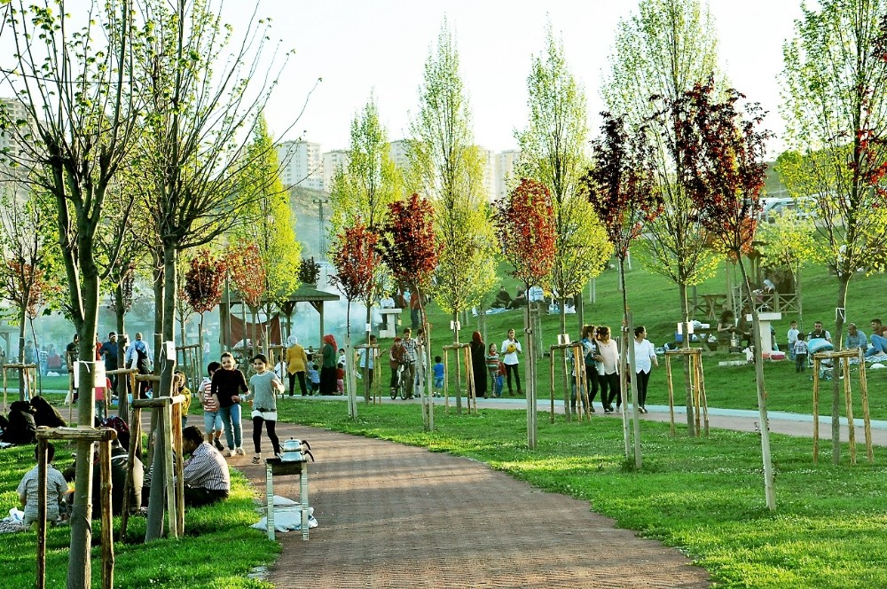 Yeşilin tüm renkleri Şahinbey’de 