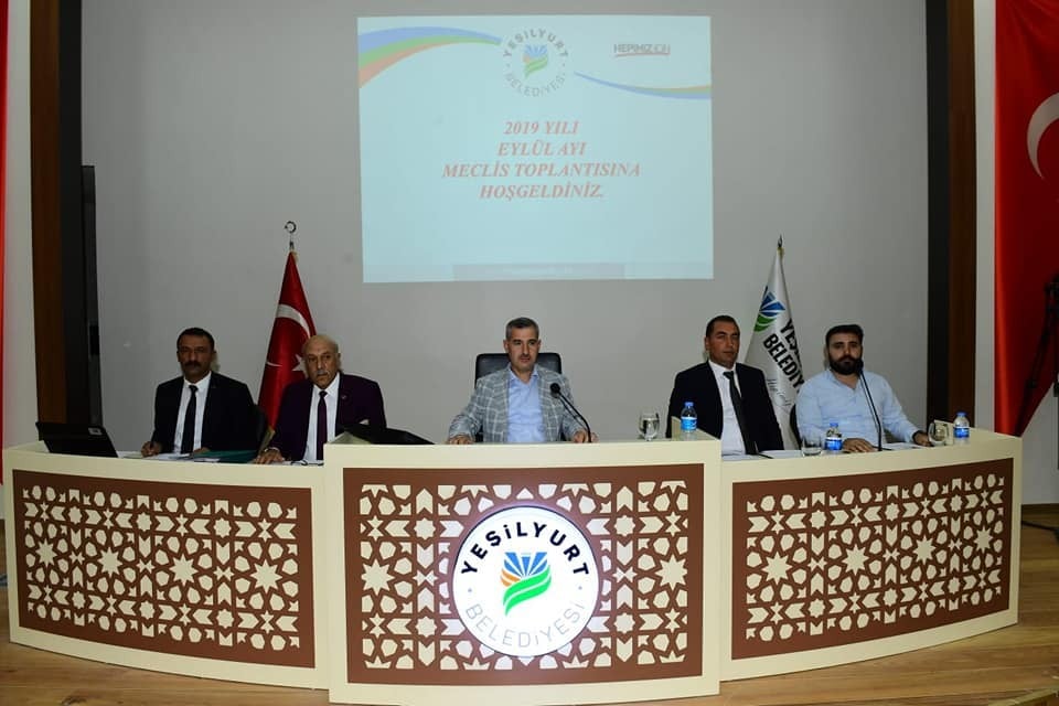 Yeşilyurt Belediye Meclisi Eylül toplantısını yaptı 