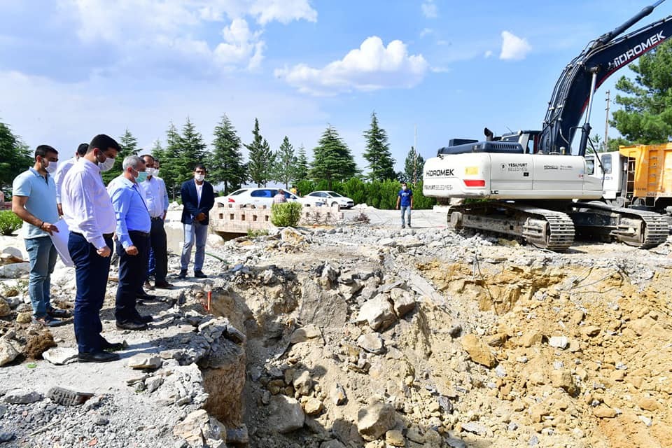 Yeşilyurt Şahin Tepesi Tesislerinin yapım işi başladı 