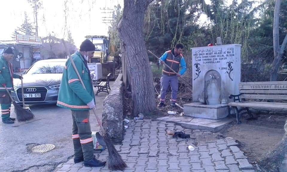 Yeşilyurt’ta mahaller dezenfekte ediliyor 