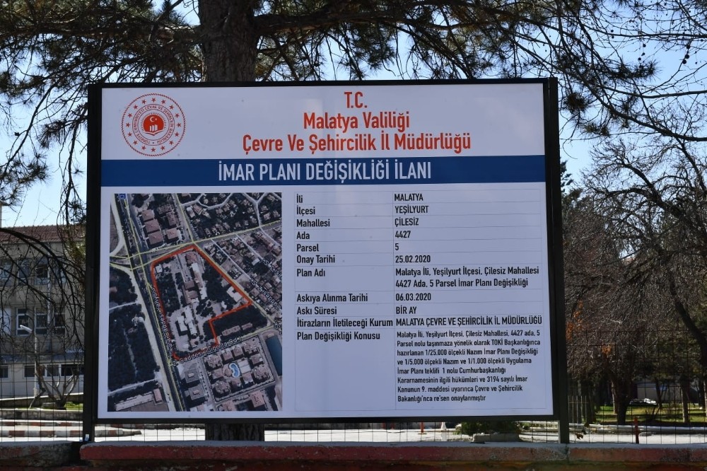 Yeşilyurt’ta yeni belediye binasının inşa edileceği alan belli oldu 
