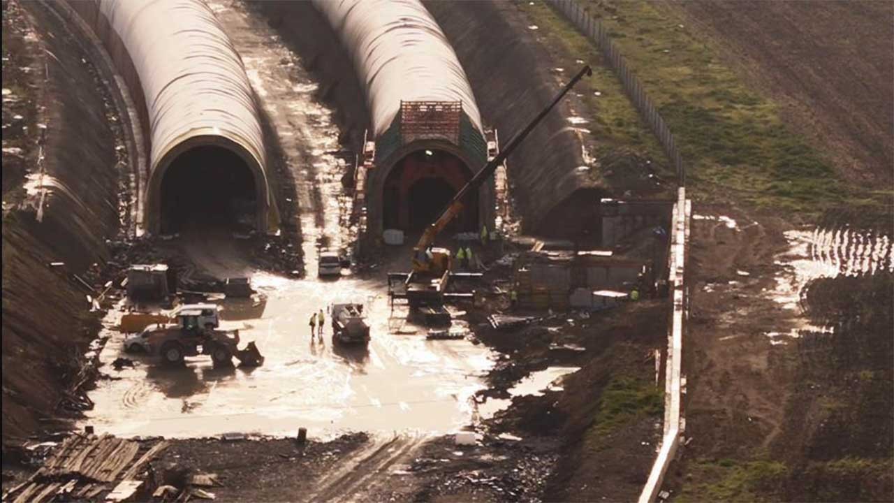 YHT için iki tüplü tünelde sona doğru