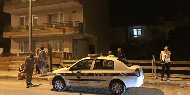 Yıkılma tehlikesi olan bina tahliye edildi