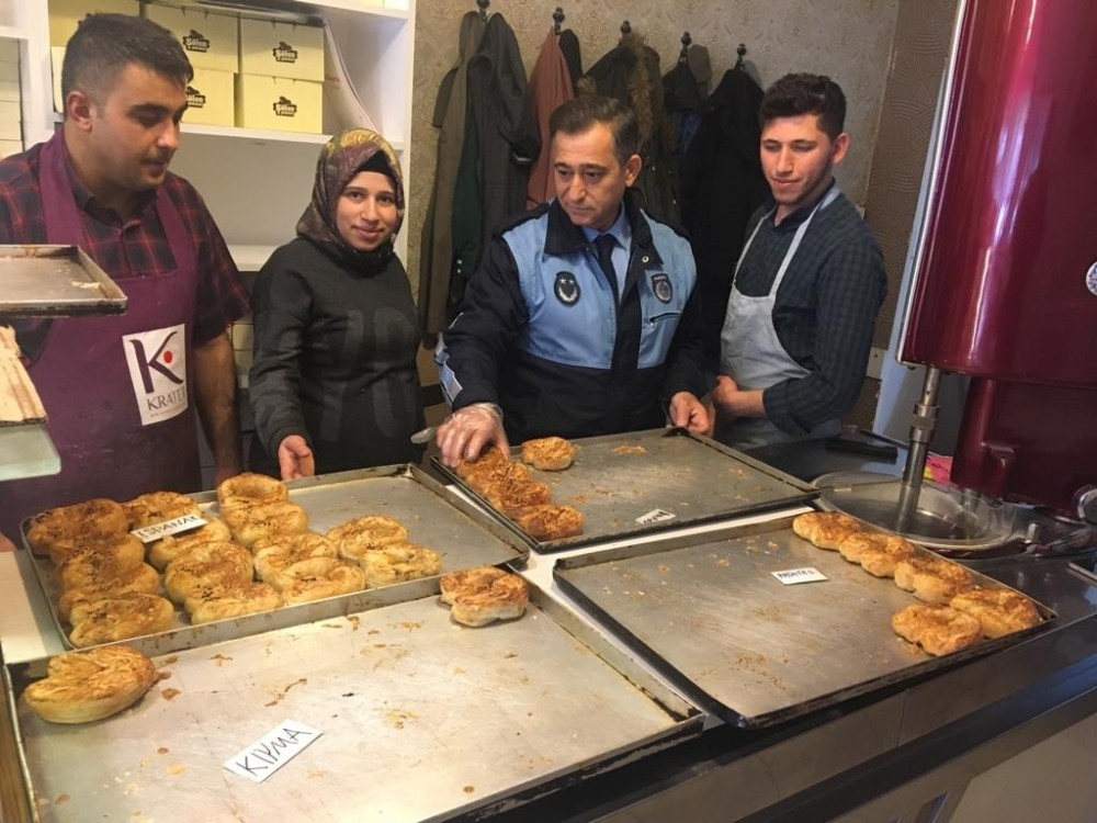 Yılbaşı öncesi pastane ve lokantalar denetlendi 