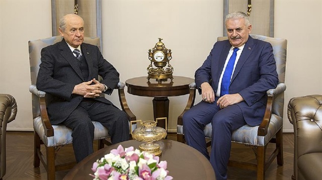 Yıldırım-Bahçeli görüşmesi sona erdi