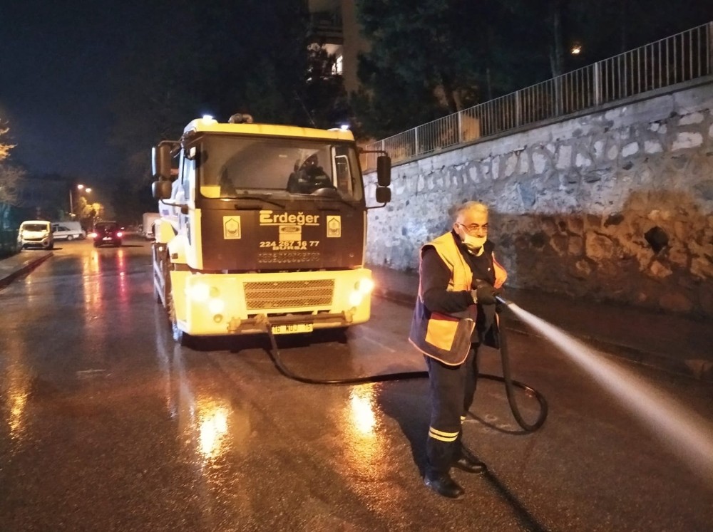 Yıldırım’da 24 saat korona virüsü mesaisi 