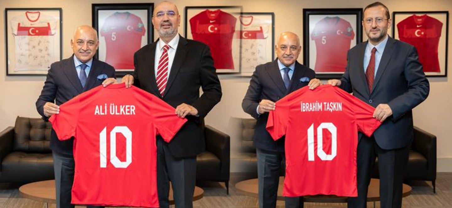 Yıldız Holding Yönetim Kurulu Başkanı Ali Ülker'den TFF Başkanı Büyükekşi'ye ziyaret
