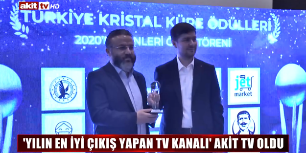 'Yılın En İyi Çıkış Yapan TV Kanalı' ödülü Akit TV'ye
