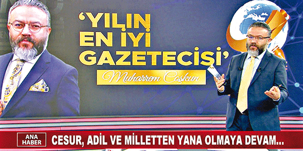 ‘Yılın Gazetecisi’ ödülü Muharrem Coşkun’un