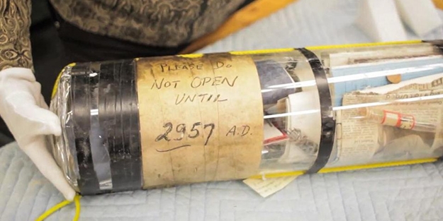 Yıllar sonra açılmak üzere gizlenmiş, 8 zaman kapsülü!