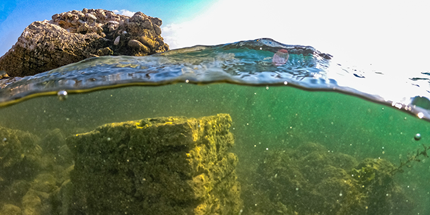 Yıllardır keşfedilmeyi bekliyordu! Batık şehirden inanılmaz görüntüler