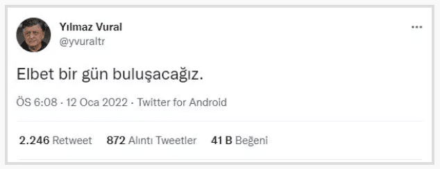 Yılmaz Vural'dan Fenerbahçe paylaşımı