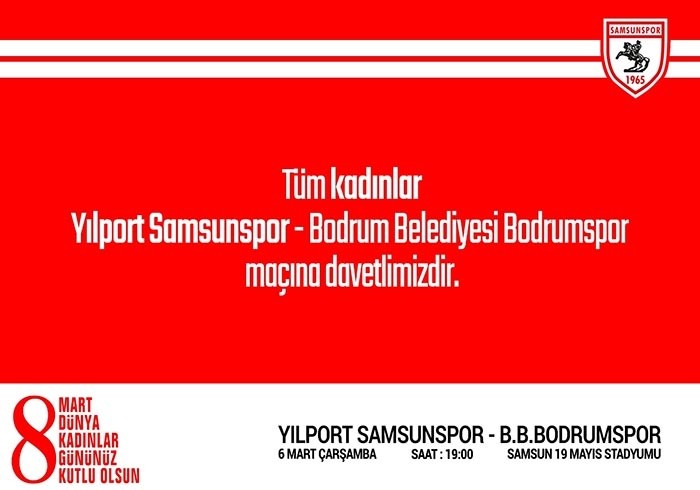 Yılport Samsunspor’dan kadınlara pozitif ayrımcılık 