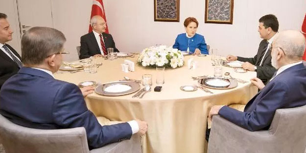 Yiyip içip kalkıyorlar! 6’lı masadan cumhurbaşkanı adayı açıklaması
