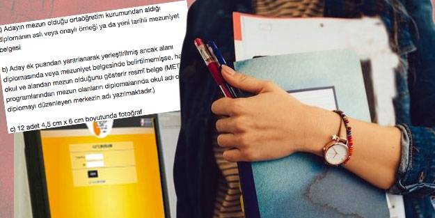 YKS ek yerleştirme üniversite kayıt belgeleri neler?