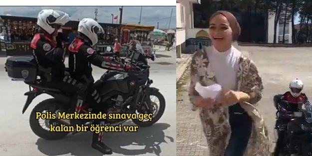YKS’ye yetişme anı klip oldu