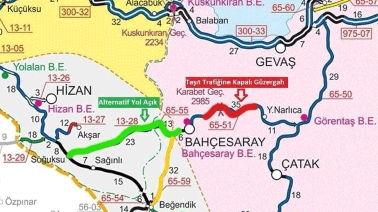 Yoğun kar yağışı etkili oluyor! Yol trafiğe kapatıldı