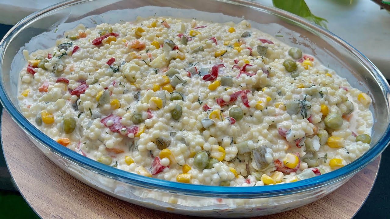 Yoğurtlu kuskus salatası: Yoğurda katan yaşadı! Günde bir kase yoğurt ömrü uzatıyor!