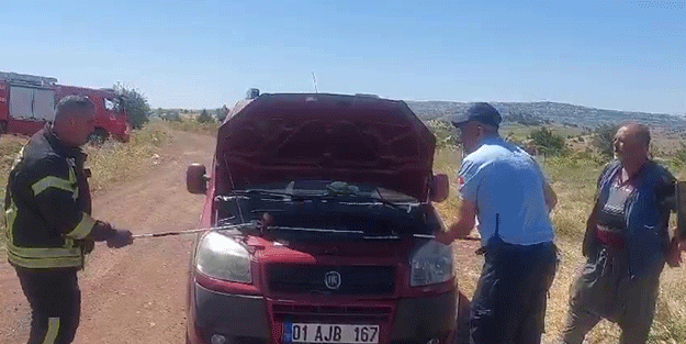 Yok artık daha neler! Aracın motorundan bakın ne çıktı