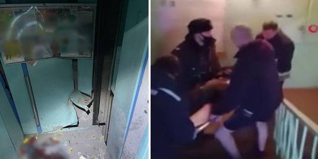 Yok artık! Komşusunun içinde bulunduğu asansörü bombaladı