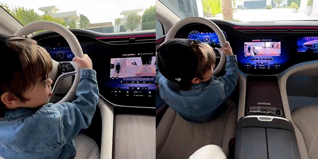 Yok artık Zayn, sen daha 3 yaşındasın! Milyonluk Mercedes'le neler yaptı neler