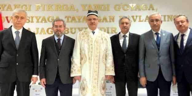 YÖK Başkanı Özvar'a Özbekistan'da 