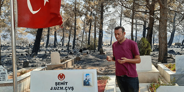 Yok böyle bir şey! Yangında bir tek orası yanmadı… Vatandaşlar dua etmeye başladı