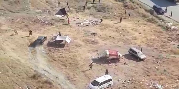Yok böyle kavga! İnsanları araçla ezmeye çalıştı
